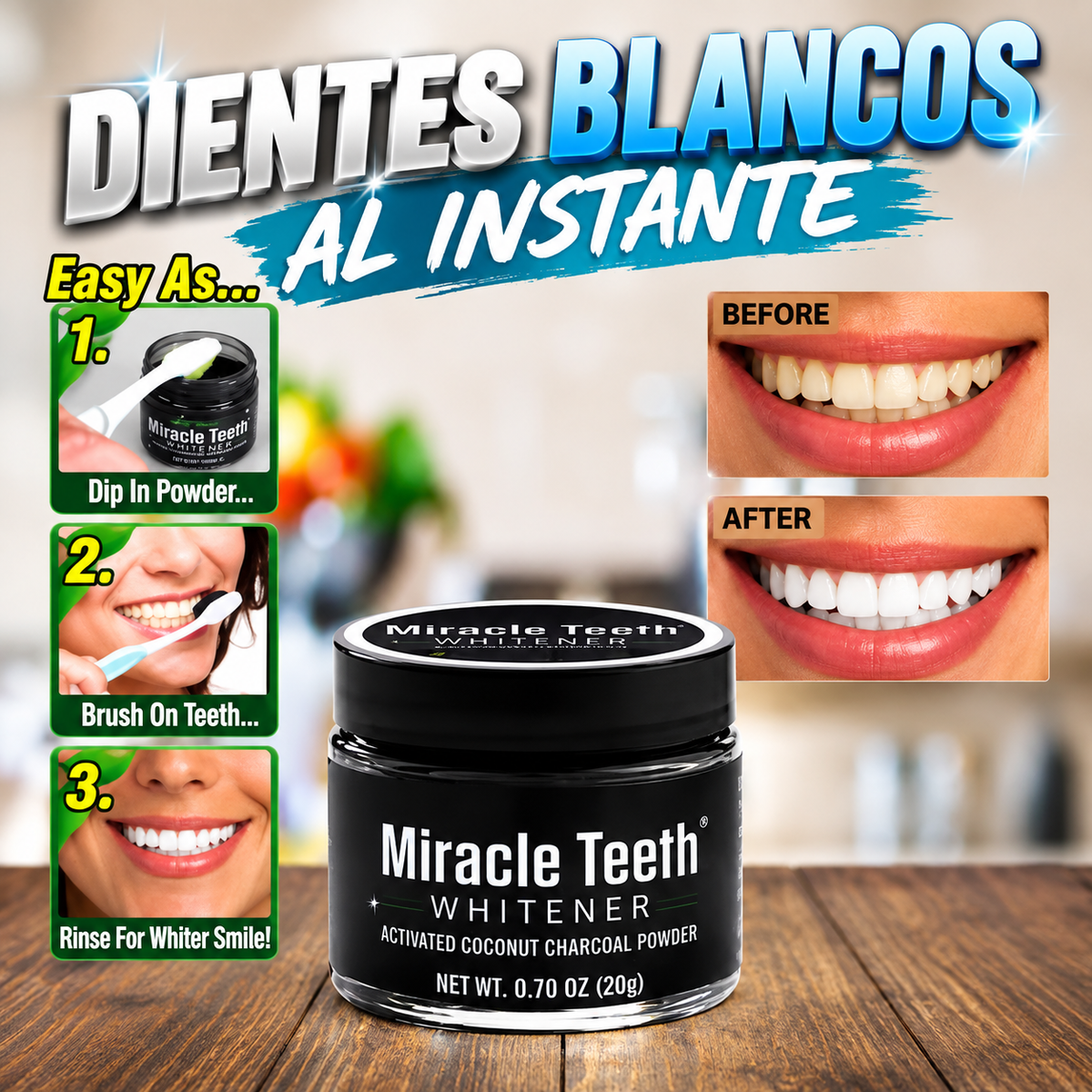 Blanqueador de dientes - miracle teeth