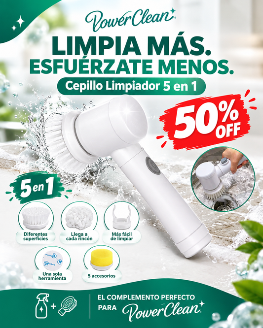 Cepillo Eléctrico de Limpieza MAGIC BRUSH 5 en 1